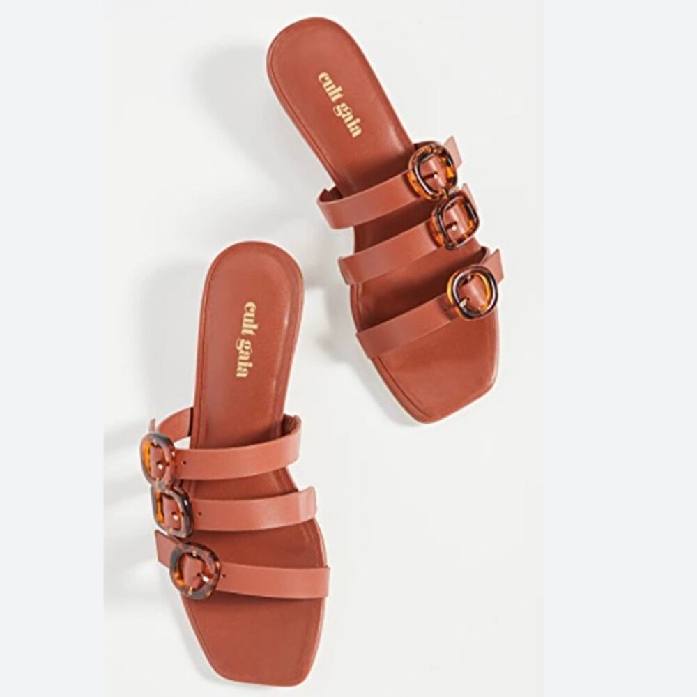 Cult Gaia Tallulah Flat Sandals Size 38